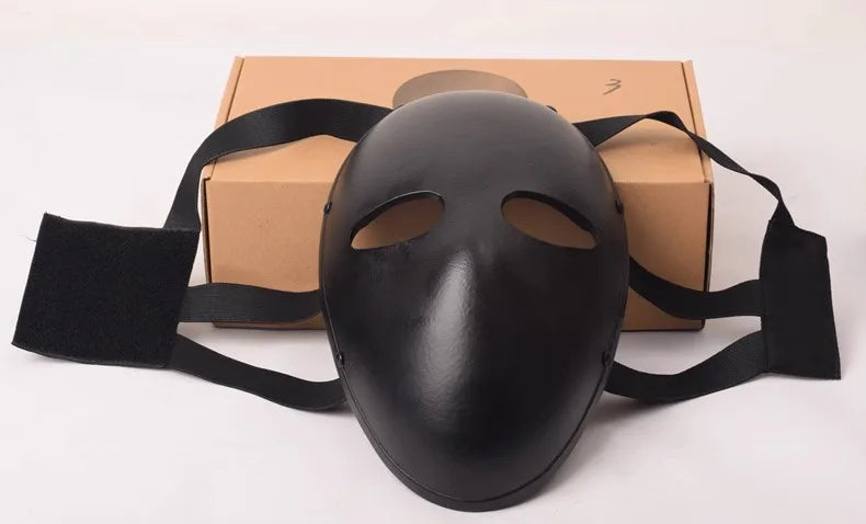 USA Tactical Bulletproof Full-Face Mask - NIJ Level IIIA Aramid Body Armor with Ballistic Visor Shield