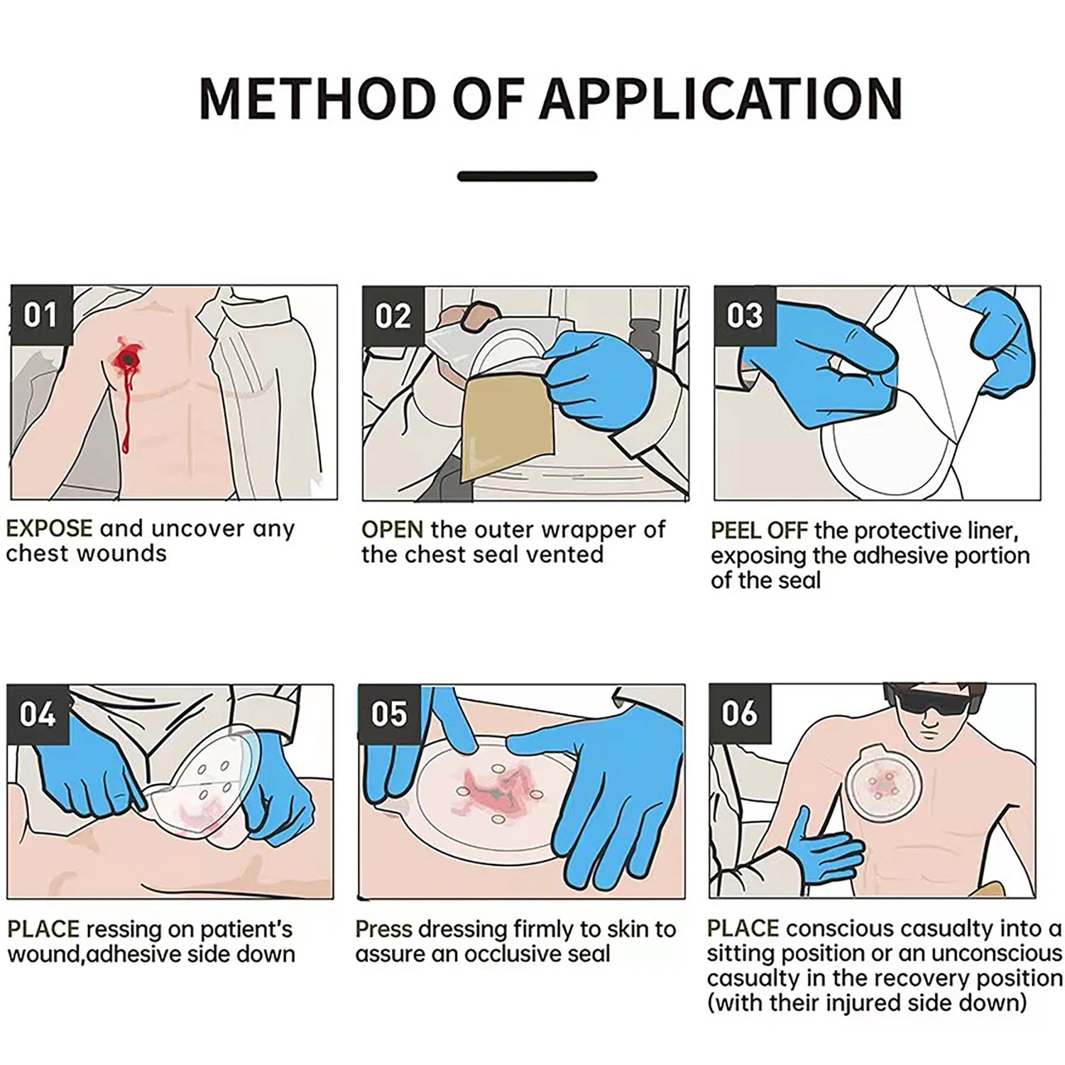 Emergency Vented Chest Seal