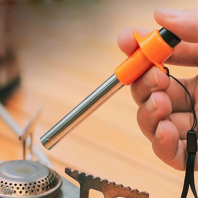 Universal Piezo Igniter for Camping Stoves – Push-Button Spark Ignition for Butane/Propane Gas Canister Stoves, Lightweight Ignitor for Backpacking, Hiking, and Outdoor Cooking