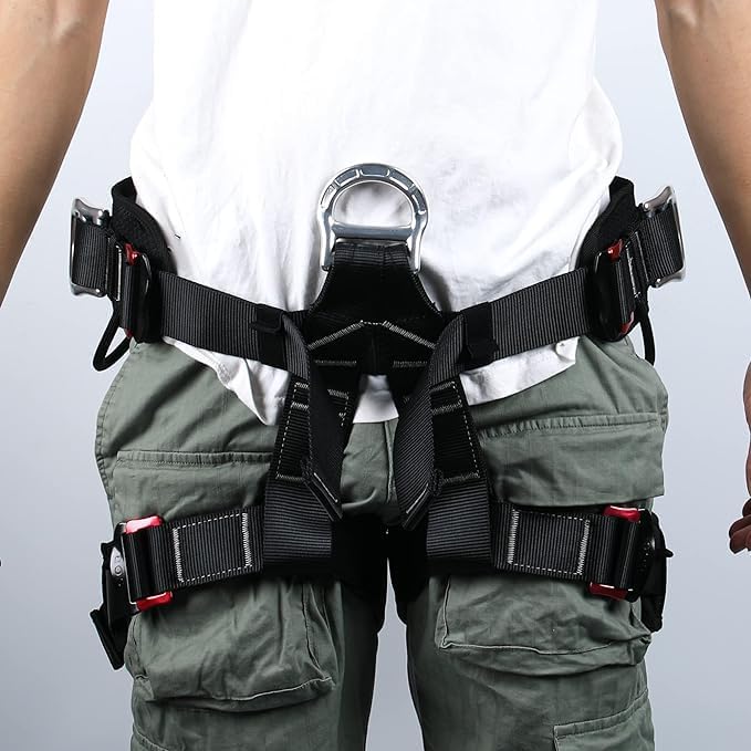 Tree Climbing Harness – CE Certified Half Body Safety Harness | Rock Climbing, Rappelling & Rescue