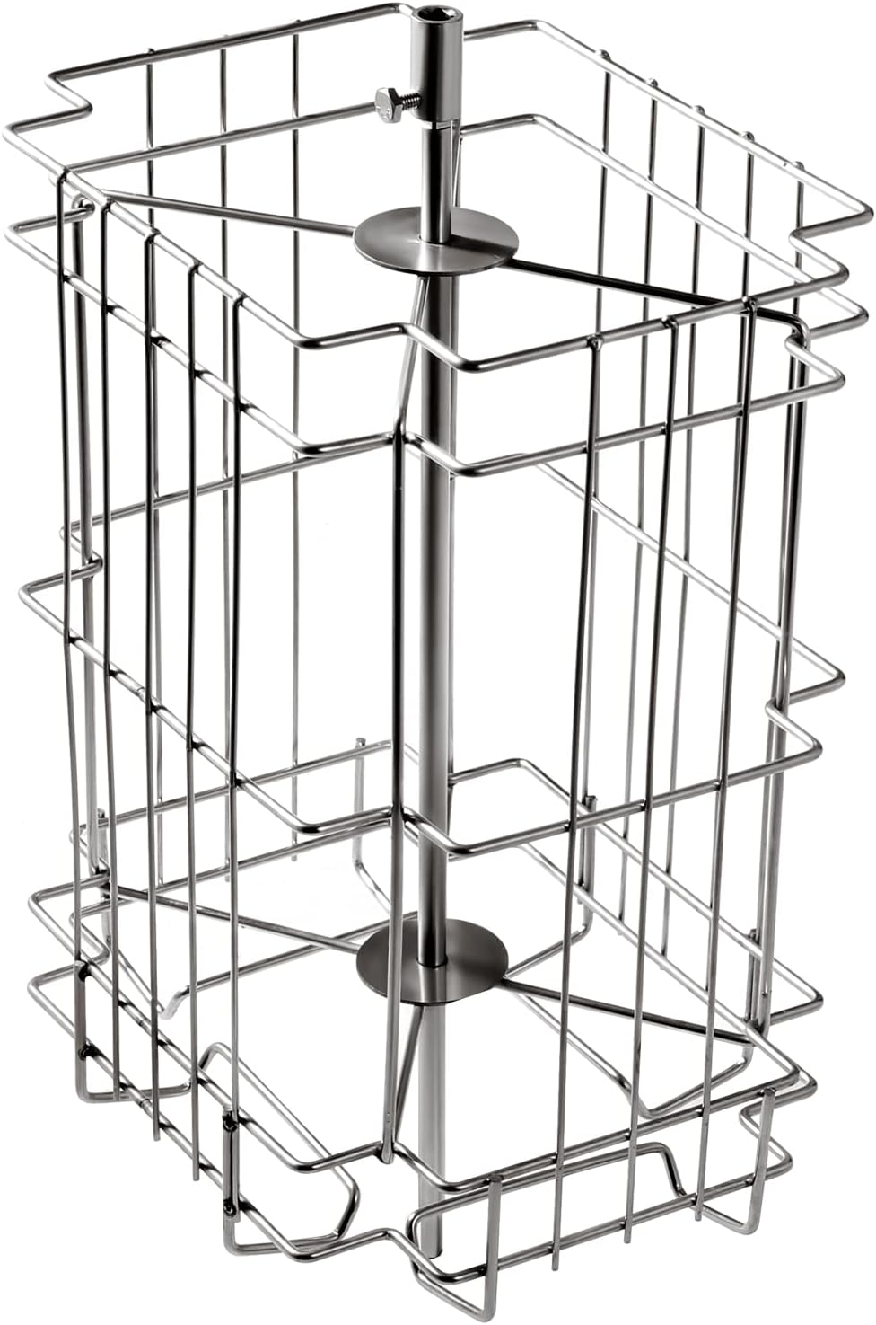 2/4 Frame Stainless Steel Honey Extractor – Manual Beekeeping Spinner with Transparent Lid & Adjustable Height Stand, Durable Honeycomb Drum for Apiary Use (Silver)