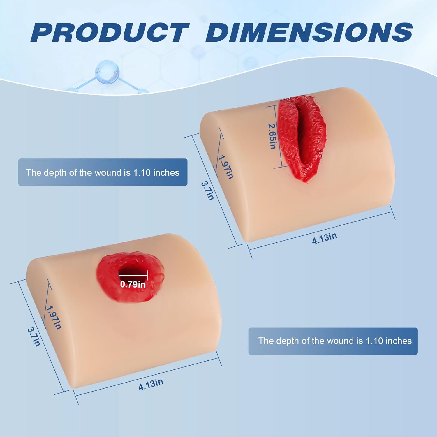 2-Pack Wound Packing Training Kit – Bleeding Control & Tourniquet Simulator | Stop The Bleed Task Trainer for First Aid, EMT, Tactical Medical & Trauma Education