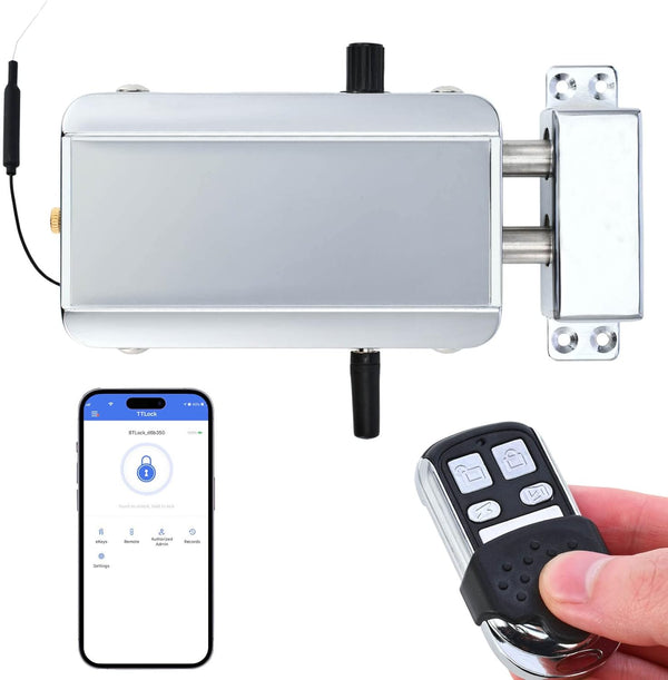 Hidden Electronic Deadbolt Lock – No Keyhole, Remote Control & App Access | Zinc Alloy Keyless Smart Lock
