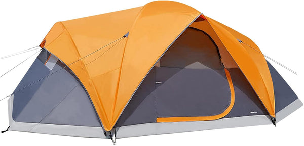 8 Person Camping Tent – Large Family Dome Tent with Rainfly | 3 Season, Waterproof, Easy Setup