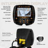 Metal detector control box with mode selector for All Metal, DISC, and Pinpoint settings