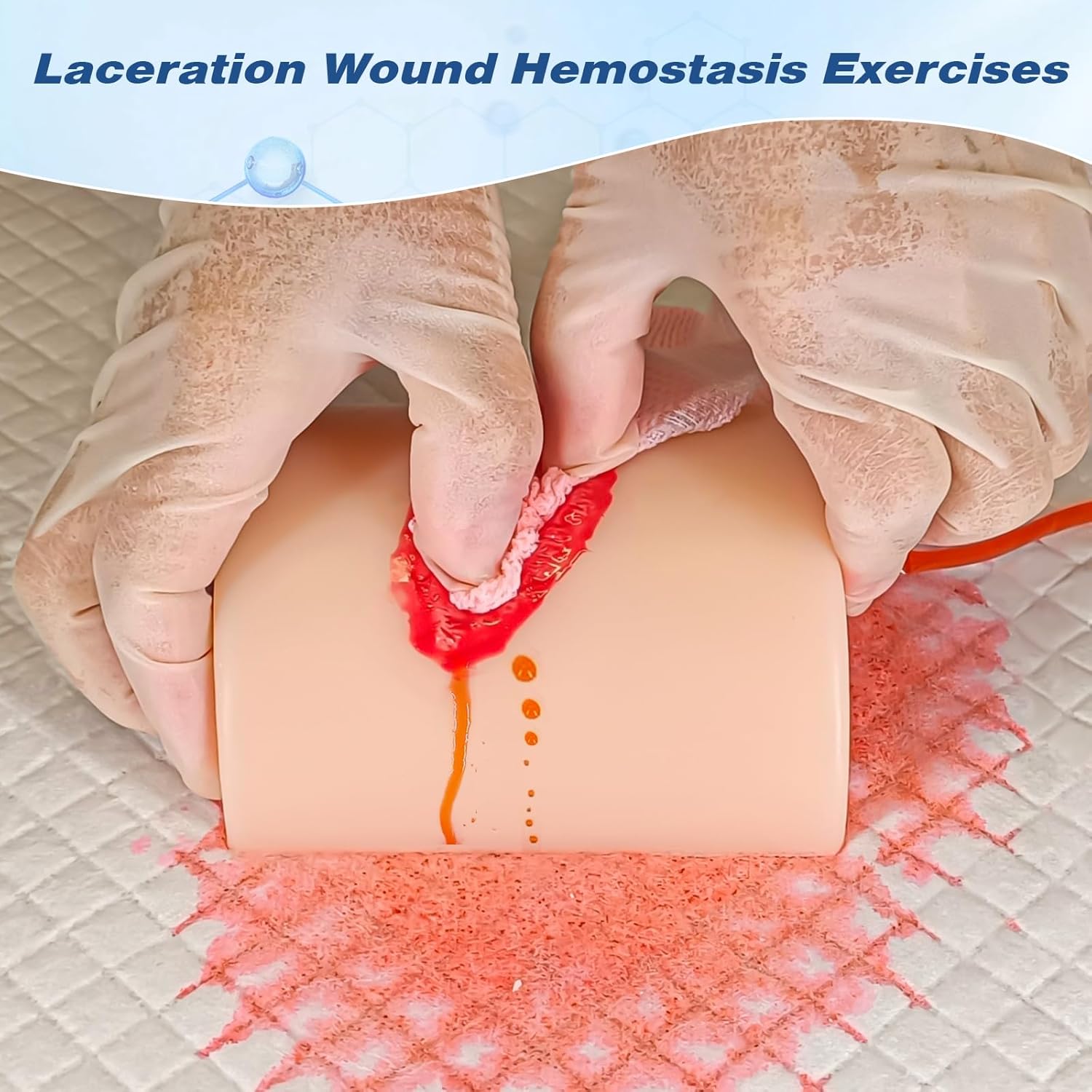 2-Pack Wound Packing Training Kit – Bleeding Control & Tourniquet Simulator | Stop The Bleed Task Trainer for First Aid, EMT, Tactical Medical & Trauma Education