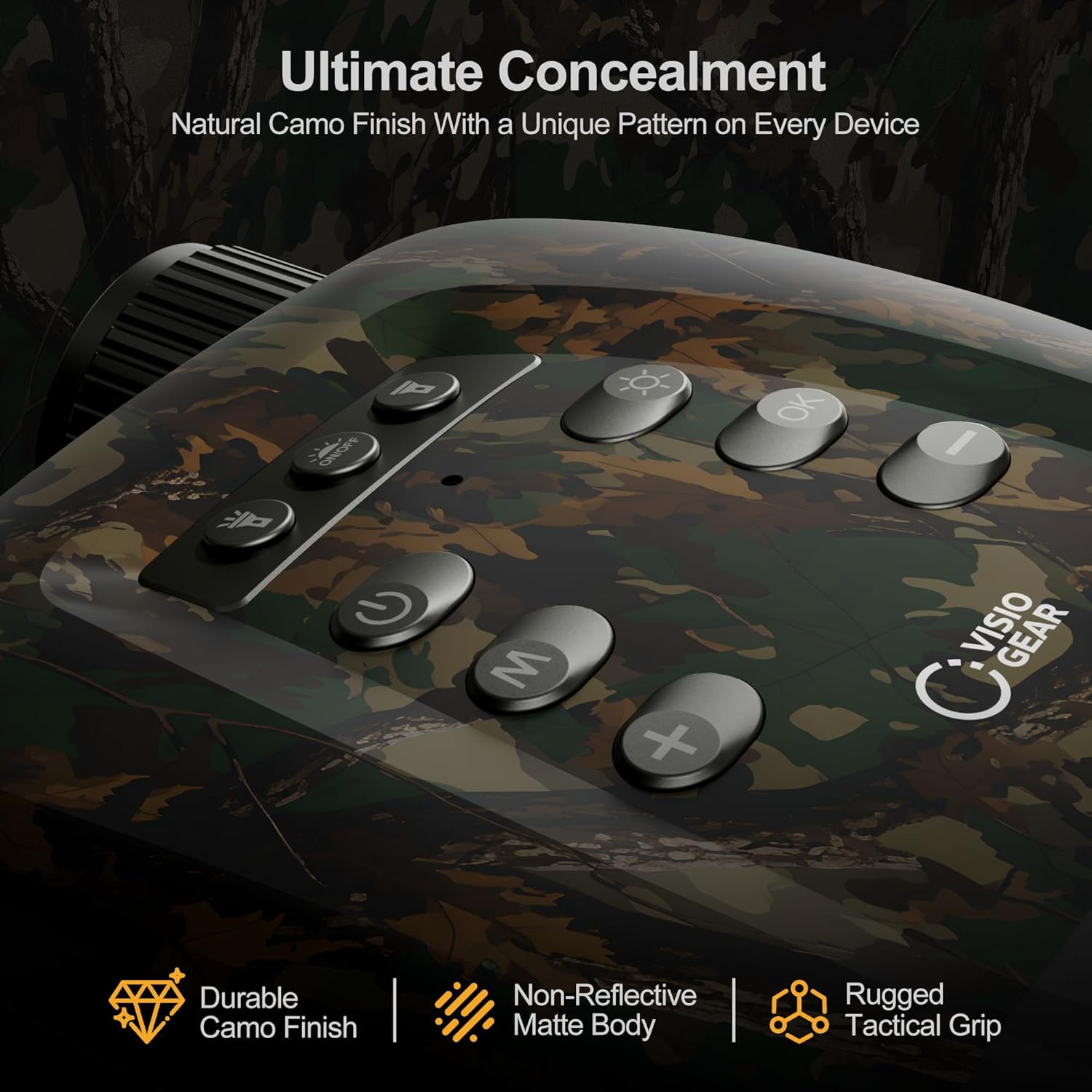 4K Night Vision Binoculars for Adults – AI Color Night Vision Goggles with 2000 ft Viewing Range, 5000mAh Rechargeable Battery & 32GB Card for Hunting, Camping & Wildlife Viewing (Camouflage)