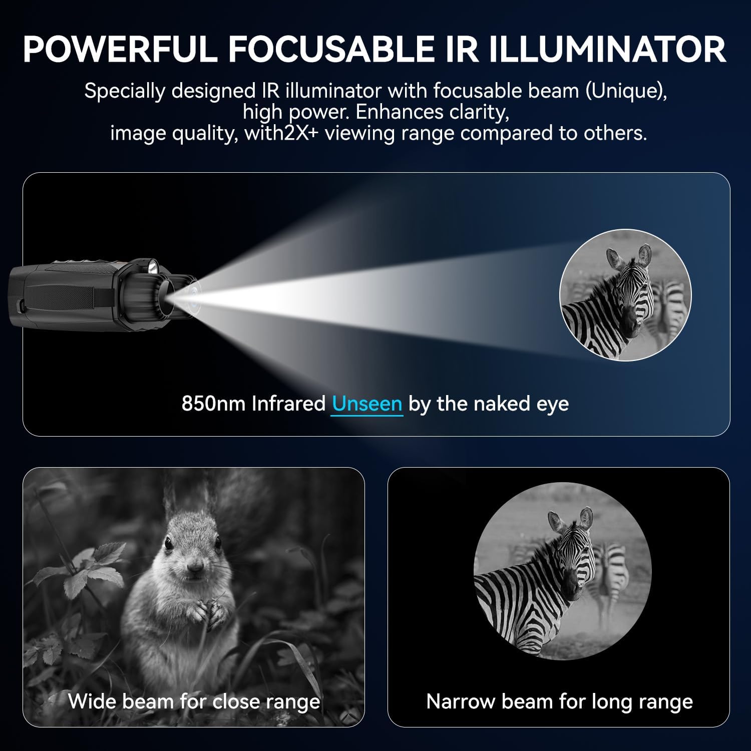 4K Night Vision Binoculars with 10X Zoom, Infrared Goggles for Hunting & Camping – Includes Tactical Light, Compass, 32GB Card, Rechargeable Battery, Photo & Video Recording