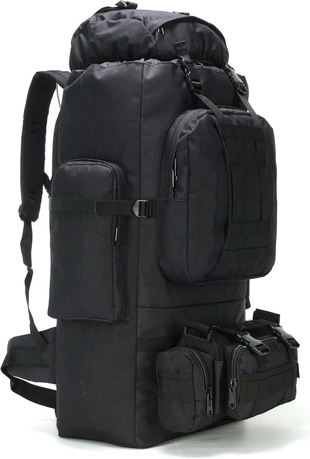 100L Tactical Backpack – Military MOLLE Rucksack with Detachable Waist Bag | Hiking, Camping & Bug Out