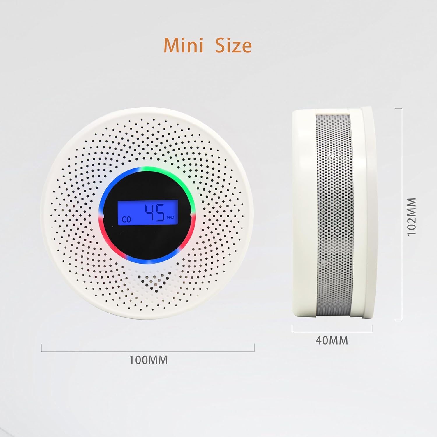 6-Pack Wireless Interconnected Smoke & Carbon Monoxide Detectors – Battery Powered Combo Alarms with 820 ft Transmission Range (Batteries Included)