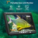 7-inch color LCD monitor for the underwater fishing camera with removable sun-visor
