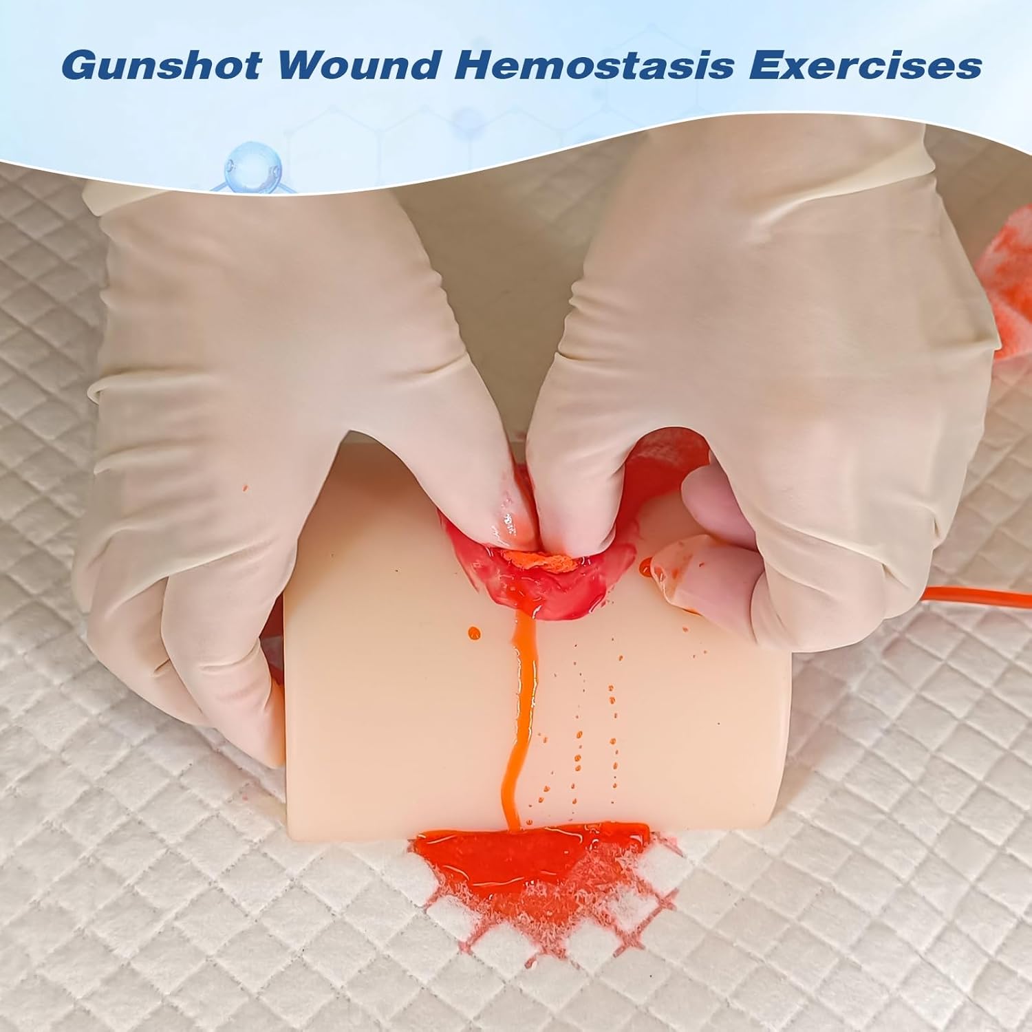 2-Pack Wound Packing Training Kit – Bleeding Control & Tourniquet Simulator | Stop The Bleed Task Trainer for First Aid, EMT, Tactical Medical & Trauma Education