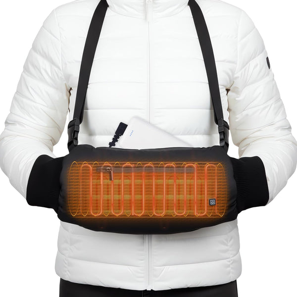 Heated Hand Warmer Muff – 10000mAh, 3 Heat Levels up to 149°F, 15 Hours, Power Bank | Hunting, Ice Fishing & Cold Weather