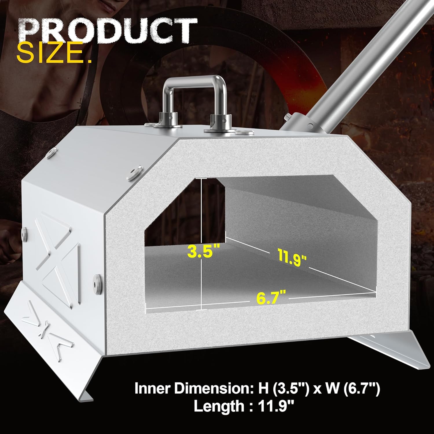 Stainless Steel Propane Forge Kit – Blacksmithing & Knife Making Forge with 30 PSI Regulator for Beginners & Professionals