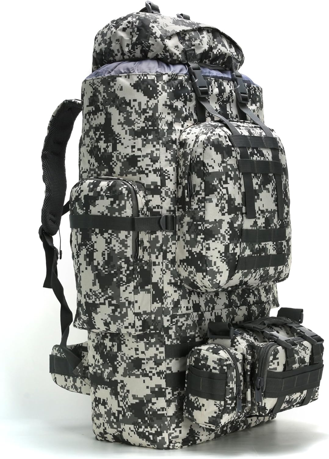 100L Tactical Backpack – Military MOLLE Rucksack with Detachable Waist Bag | Hiking, Camping & Bug Out