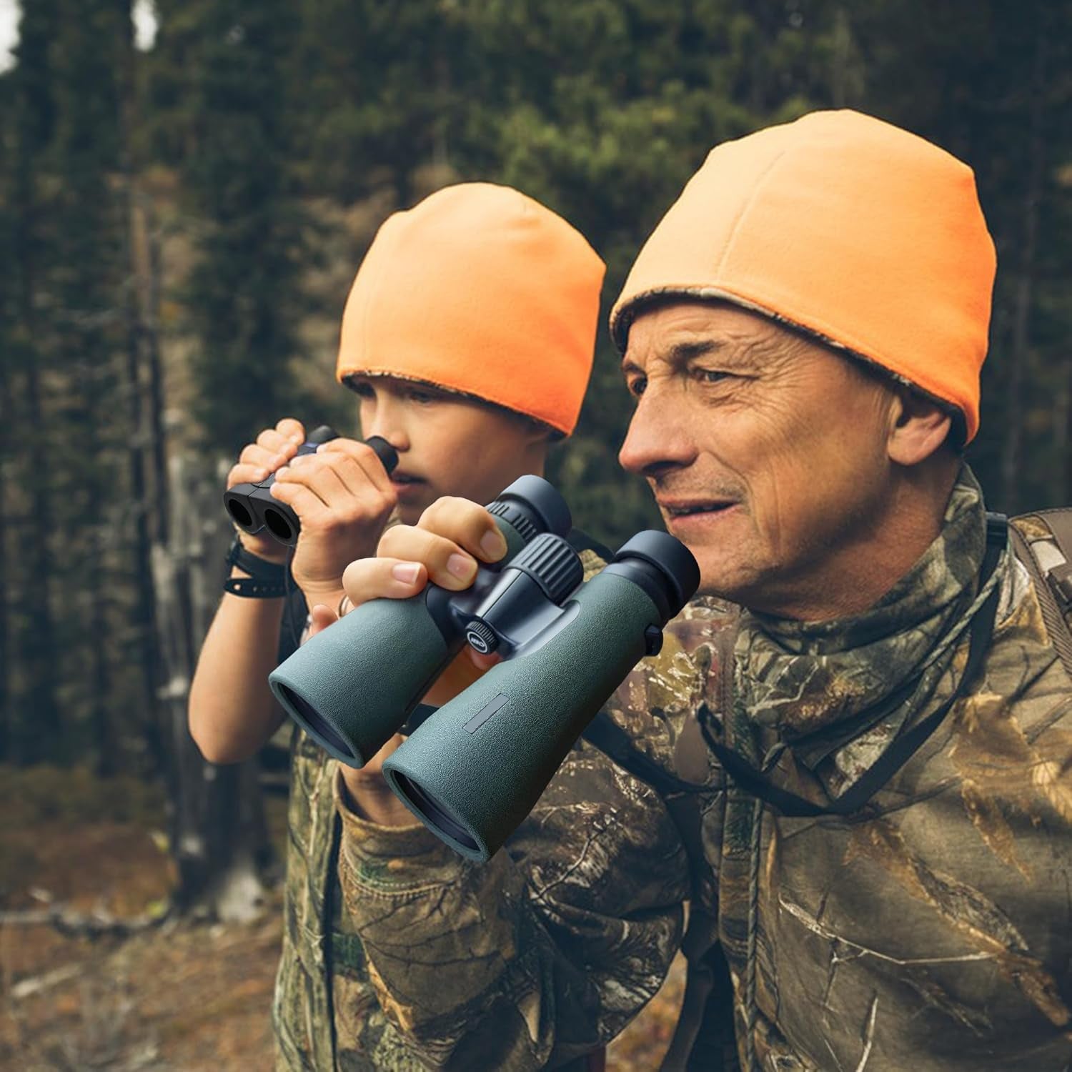 12×50 UHD Binoculars for Adults – High Powered Binoculars with Phone Adapter, Large Field of View, Lightweight & IPX7 Waterproof for Hunting, Bird Watching & Travel