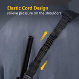 Close-up of the QD push-button swivel and M-LOK swivel base on the two-point rifle sling