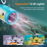 Underwater fishing camera battery box with 4500mAh rechargeable battery
