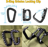 Web dominator elastic strings and buckles from the MOLLE kit securing a loose strap