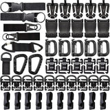 MOLLE Accessories Kit — full set of Grimloc clips, D-rings, web dominators, buckles and key holders in zippered pouch