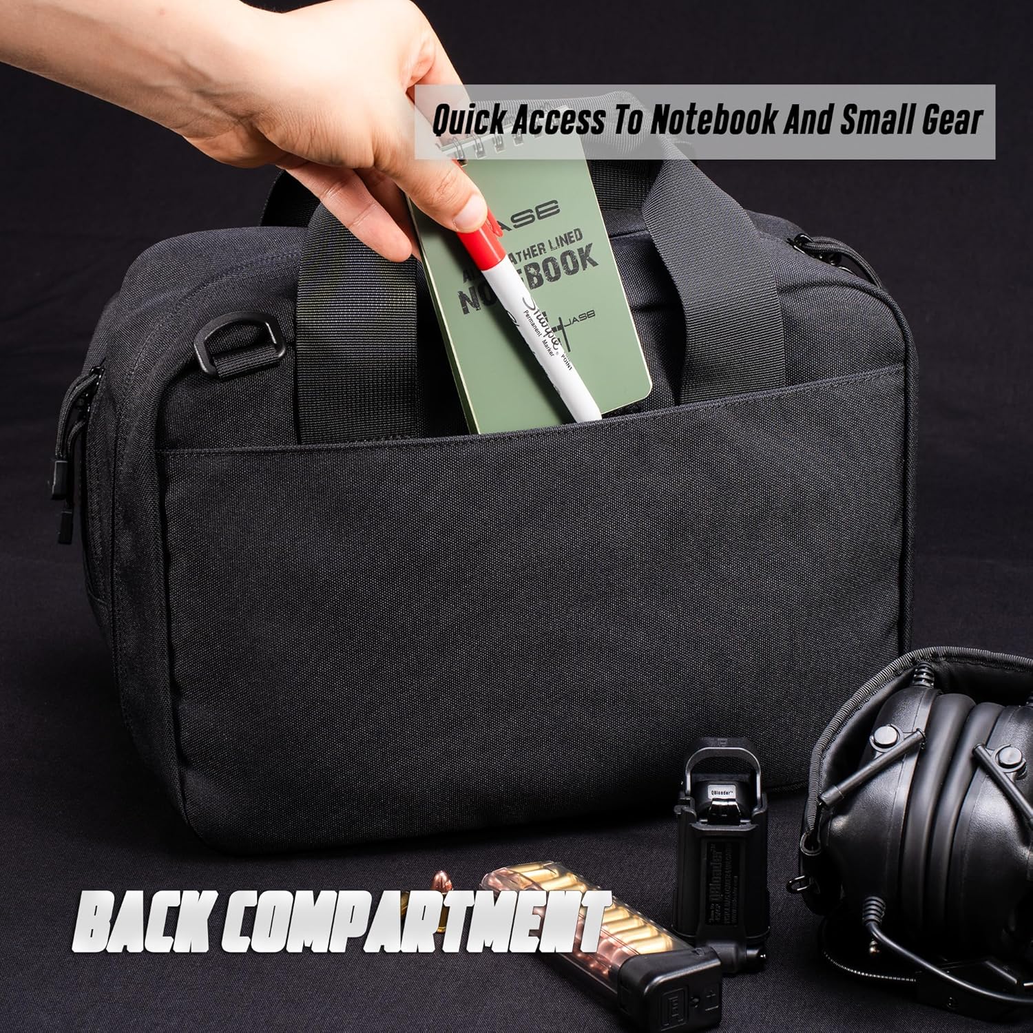 Tactical Soft Pistol Case – Compact Handgun Range Bag with 4 Holsters, Modular Storage, and Durable Design for Shooting, Hunting & Outdoor Use
