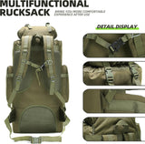 100L MOLLE rucksack shown in Black Camo colorway