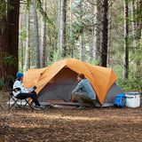 8 person camping tent floor dimensions diagram showing 15 by 9 foot layout