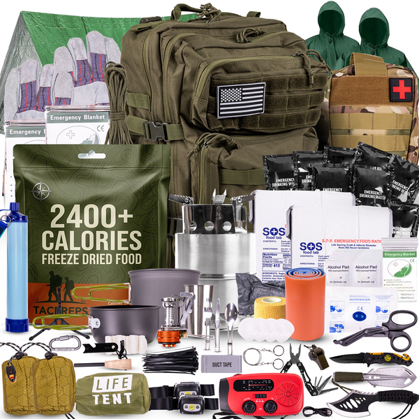Complete 72 Hour Fully Loaded Bug Out Bag - Emergency Survival Kit - Get Home Bag - Go Bag Emergency Backpack