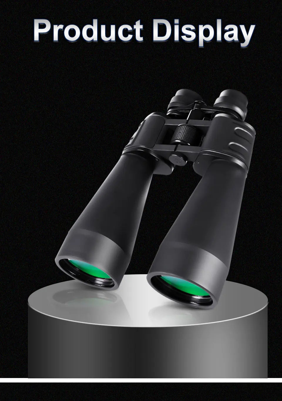 10-380x100 High-Powered Binoculars – Ultra Zoom HD BAK4 Long-Range Telescope for Hunting, Bird Watching, and Travel