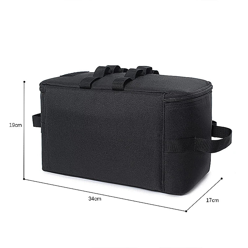 Large Capacity Outdoor Camping Gas Tank Storage Bag – Durable Ground Nail Tool Bag for Gas Canister, Picnic Cookware, and Camping Utensils Kit