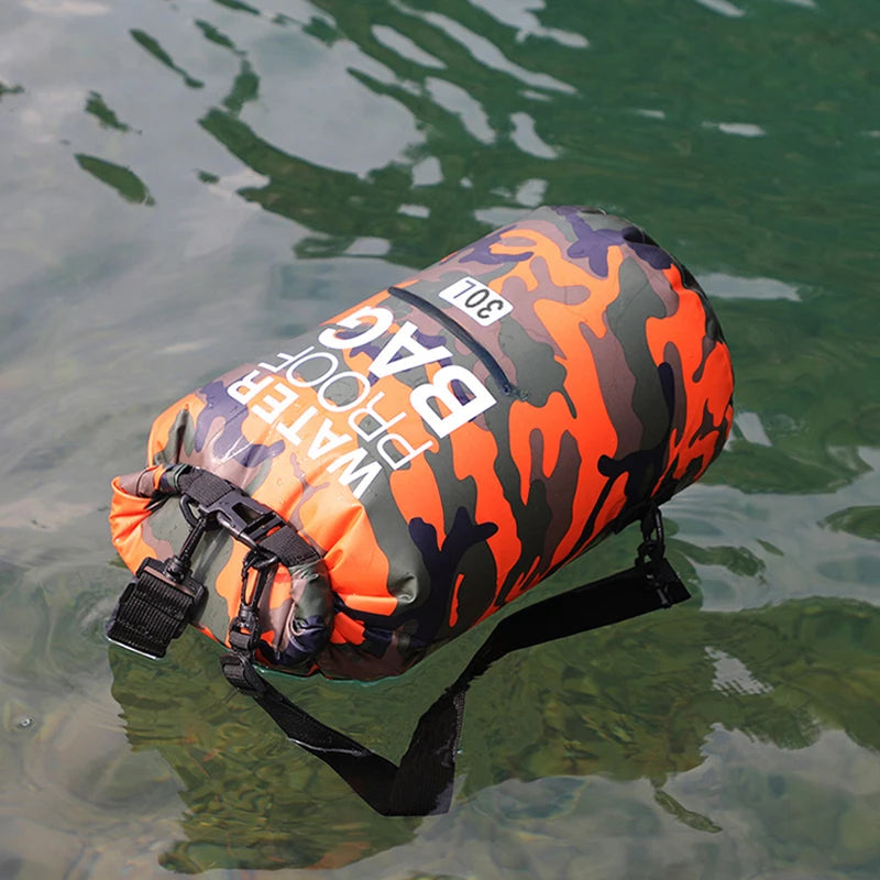 30L & 15L Waterproof Dry Bag Backpack with Wet/Dry Separation Pocket – Durable Outdoor Gear for Kayaking, Boating, Swimming & Water Sports