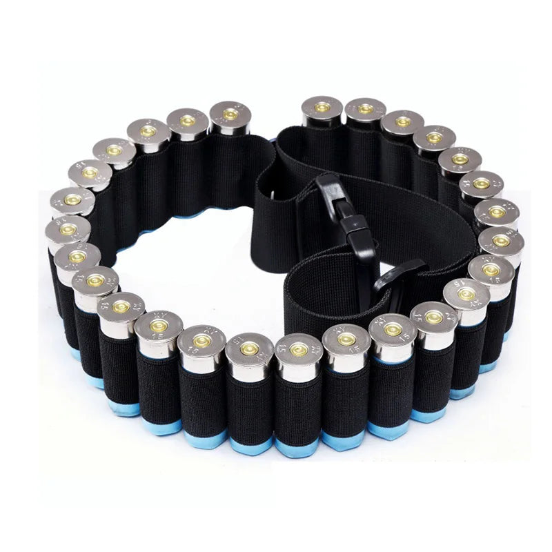 26/50 Round Shotgun Shell Bandolier Belt for 12 20 Gauge Cartridge, Bullet Belt Bandolier Ammo Holder Hunting accessories
