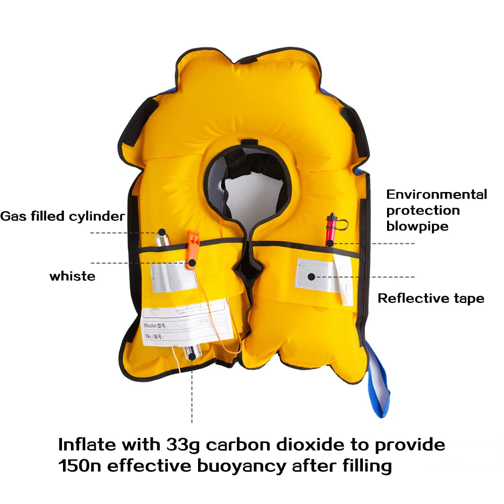 Automatic Inflatable Life Jacket Vest for Adults & Children – Emergency Water Safety Vest for Boating, Fishing & Water Sports