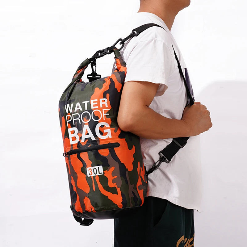 30L & 15L Waterproof Dry Bag Backpack with Wet/Dry Separation Pocket – Durable Outdoor Gear for Kayaking, Boating, Swimming & Water Sports