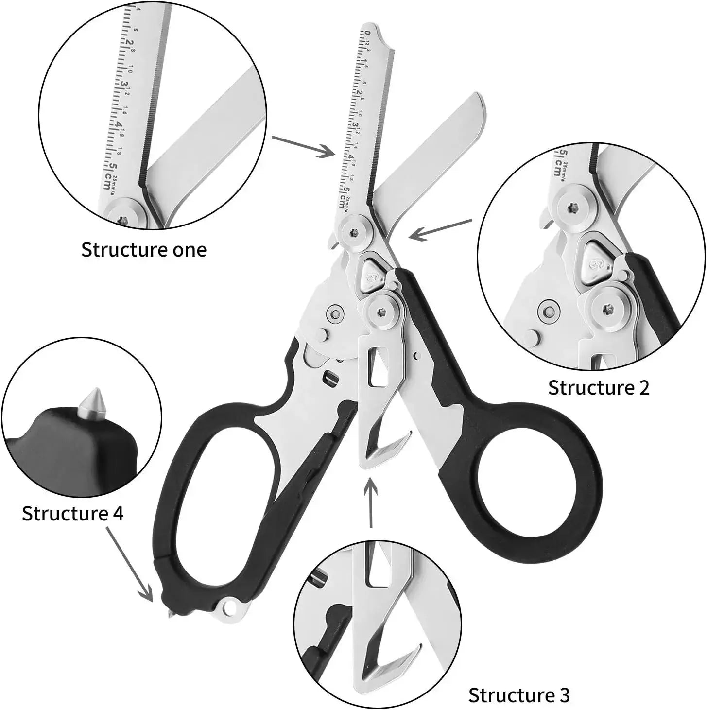 Heavy-Duty Tactical Trauma Shears – Medical Scissors for EMTs, Paramedics, and First Responders