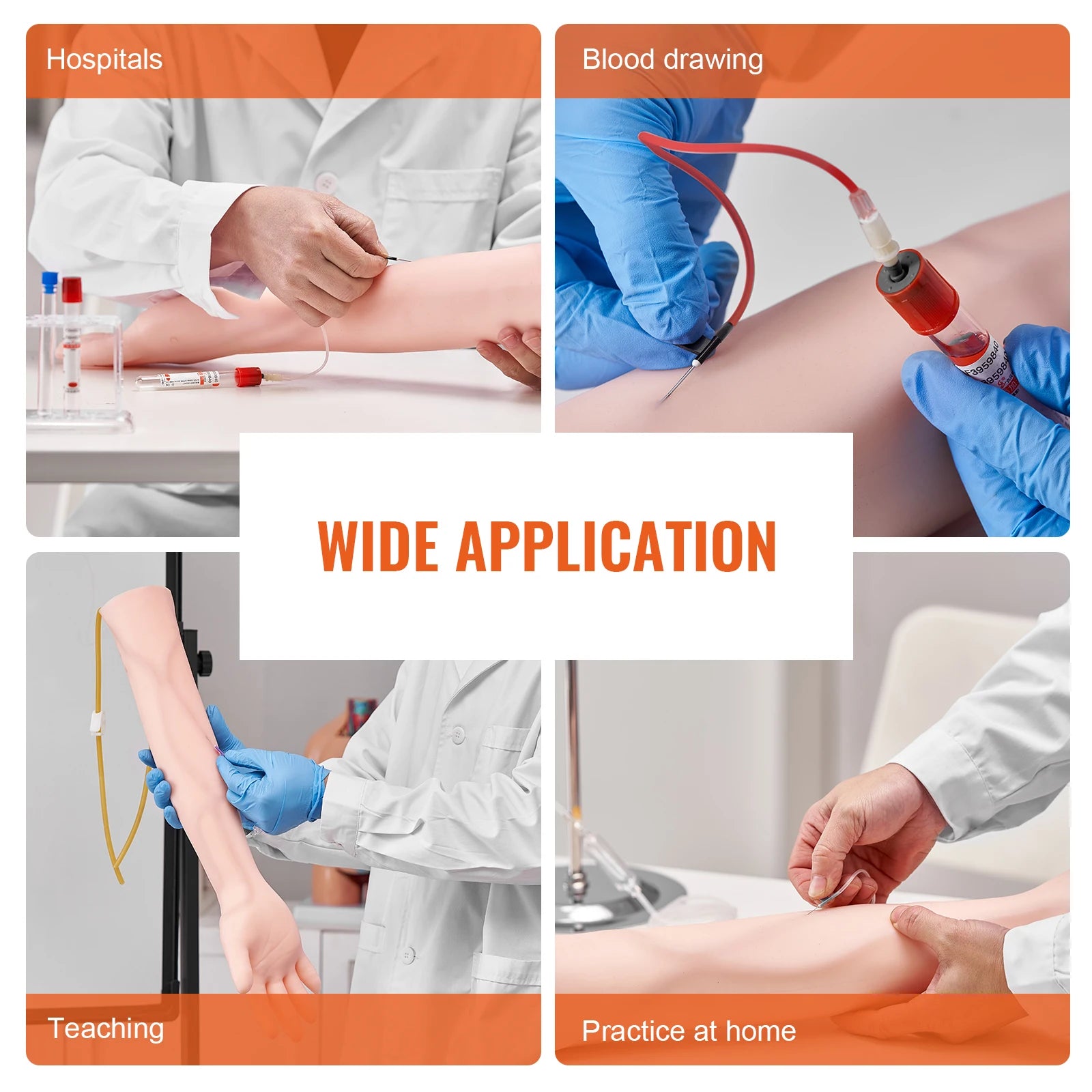 Phlebotomy Practice Kit – Complete IV Venipuncture Training Kit with Carrying Bag for Students & Interns