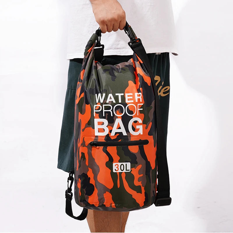 30L & 15L Waterproof Dry Bag Backpack with Wet/Dry Separation Pocket – Durable Outdoor Gear for Kayaking, Boating, Swimming & Water Sports