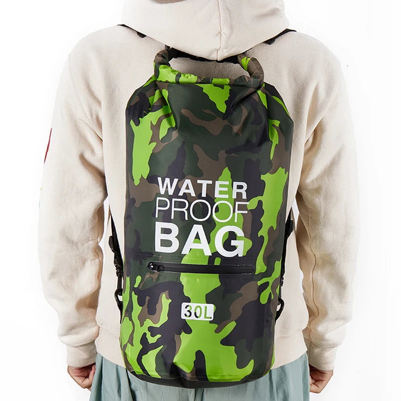 30L & 15L Waterproof Dry Bag Backpack with Wet/Dry Separation Pocket – Durable Outdoor Gear for Kayaking, Boating, Swimming & Water Sports