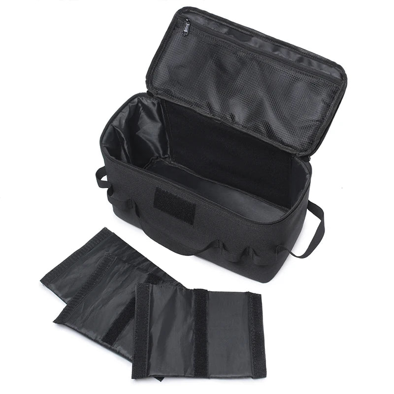 Large Capacity Outdoor Camping Gas Tank Storage Bag – Durable Ground Nail Tool Bag for Gas Canister, Picnic Cookware, and Camping Utensils Kit