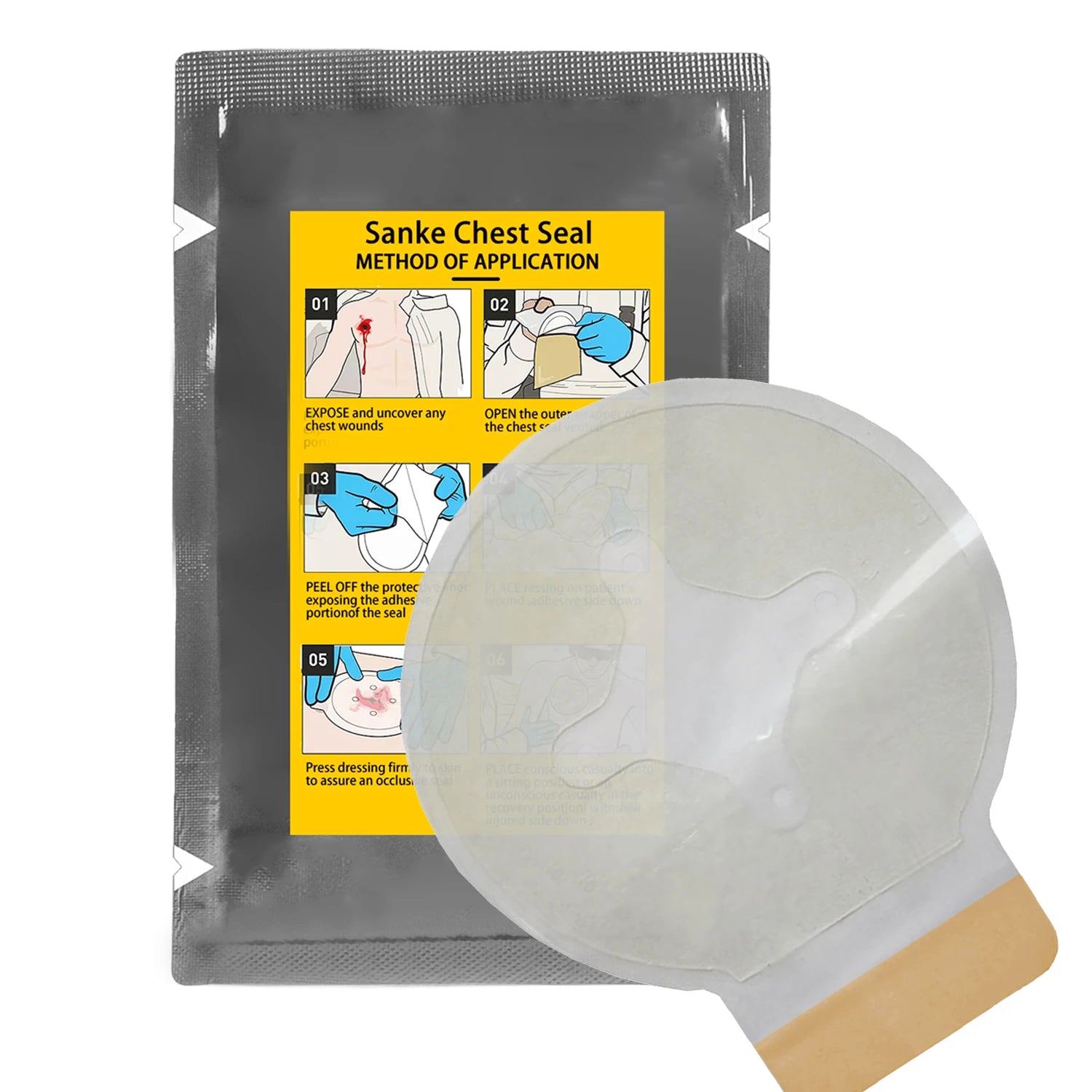 Emergency Vented Chest Seal
