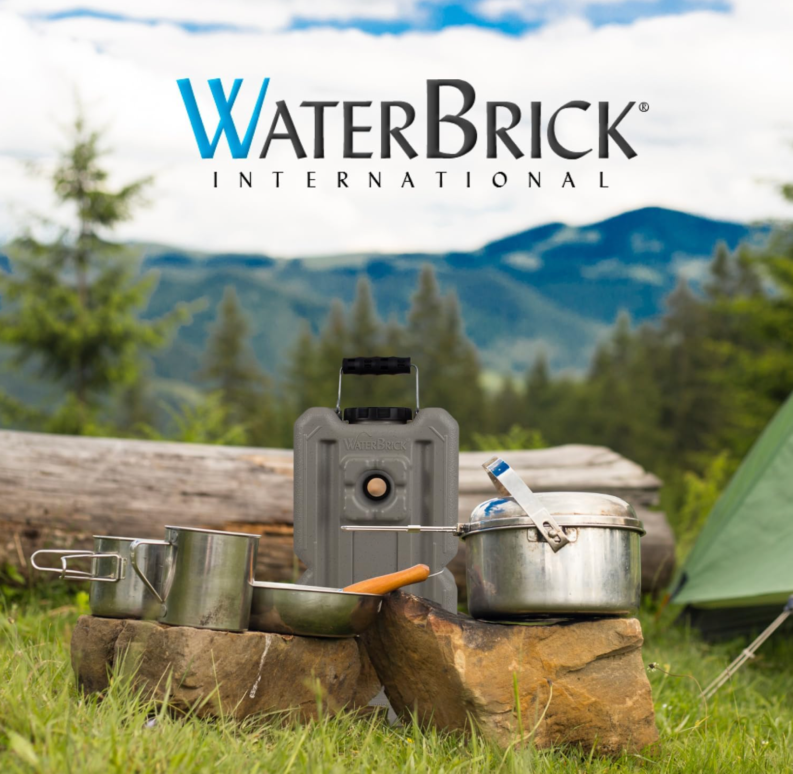 Emergency Water Storage Containers – 4-Pack of Stackable 3.5 Gallon BPA-Free Water Bricks, Food-Grade HDPE Plastic for Safe Water Storage
