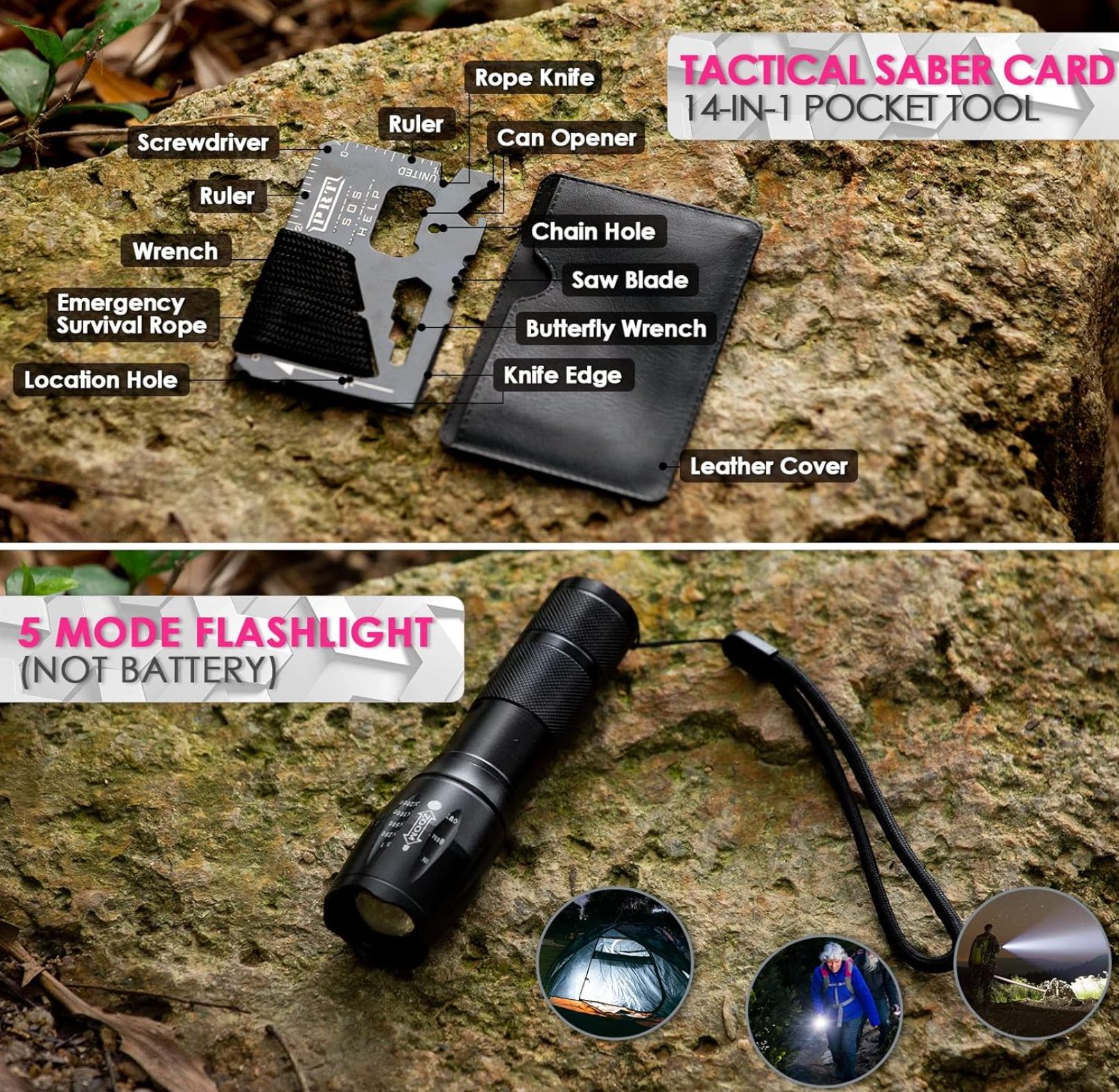 Women’s Pink Emergency Survival & First Aid Kit – Self Defense Gear with Tactical Molle Pouch, Emergency Tent, and Outdoor Survival Equipment for Hiking, Camping, and Adventure