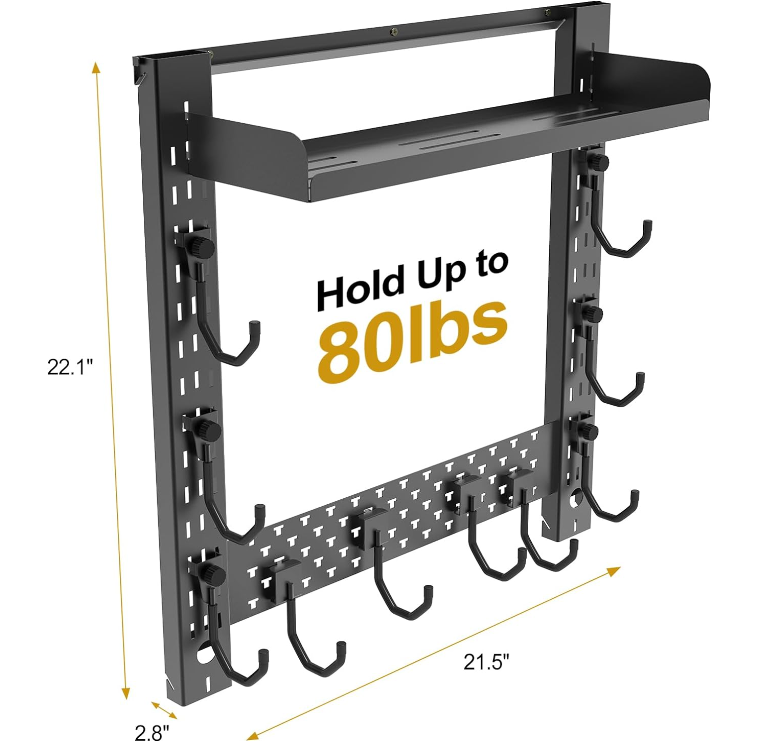 Gun Rack Wall Mount, Indoor Gun Rack for Wall Mount Horizontal Wall Gun Rack Indoor Floor for Helmet Vest Belt Police Gear