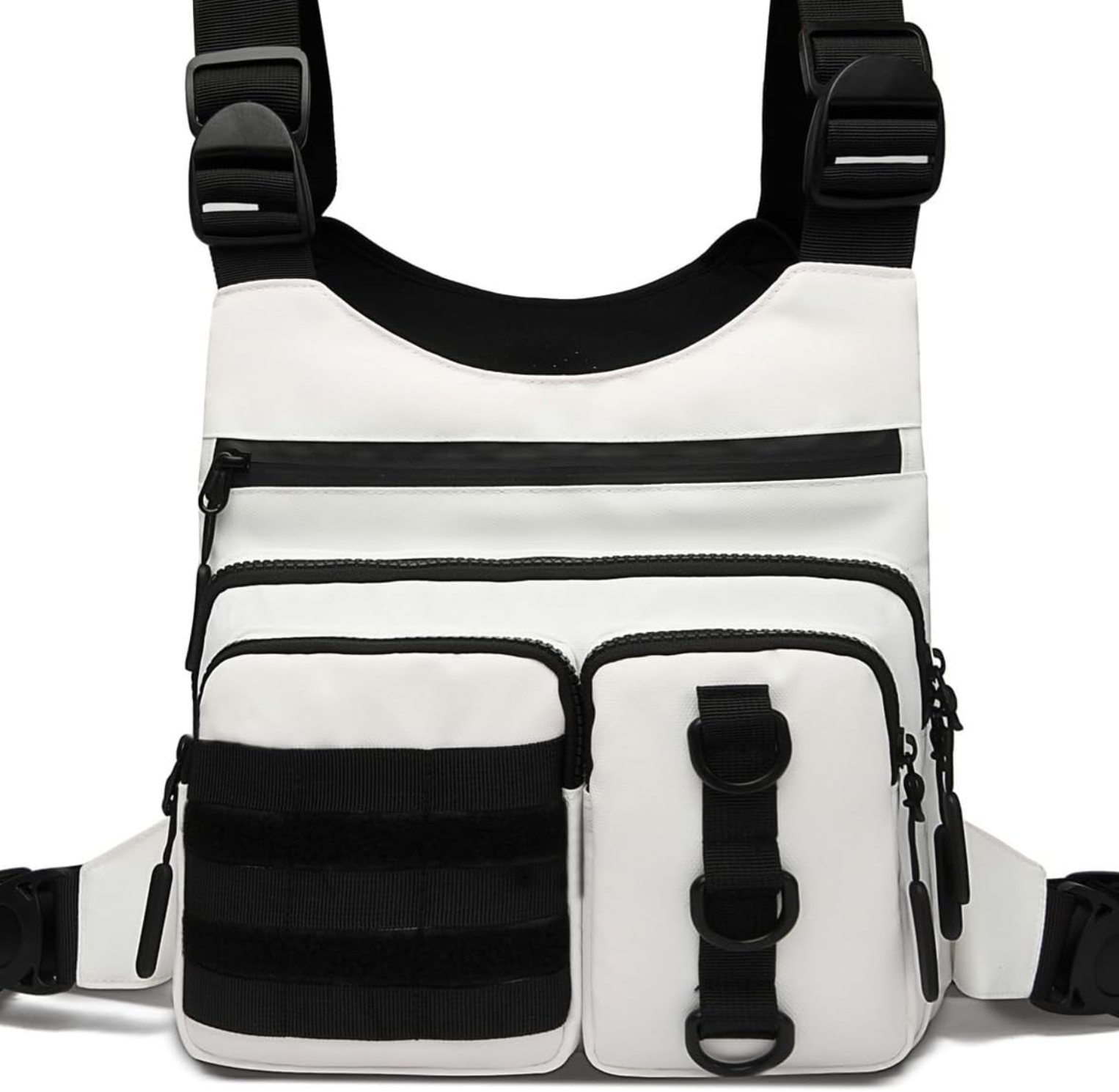 Chest Vest Gun Holster Fits Most Pistols, Adjustable EDC Travel Chest Pack for Running, Hiking, Workouts
