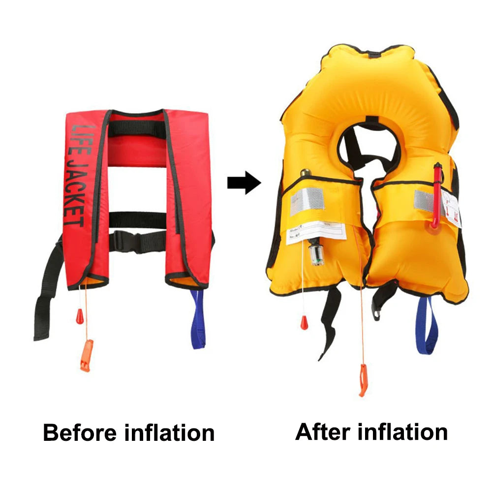 Automatic Inflatable Life Jacket Vest for Adults & Children – Emergency Water Safety Vest for Boating, Fishing & Water Sports