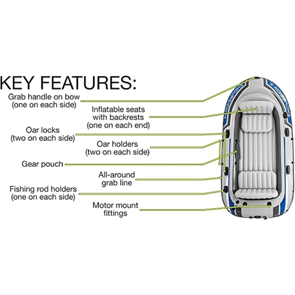 4 Person Inflatable Boat
