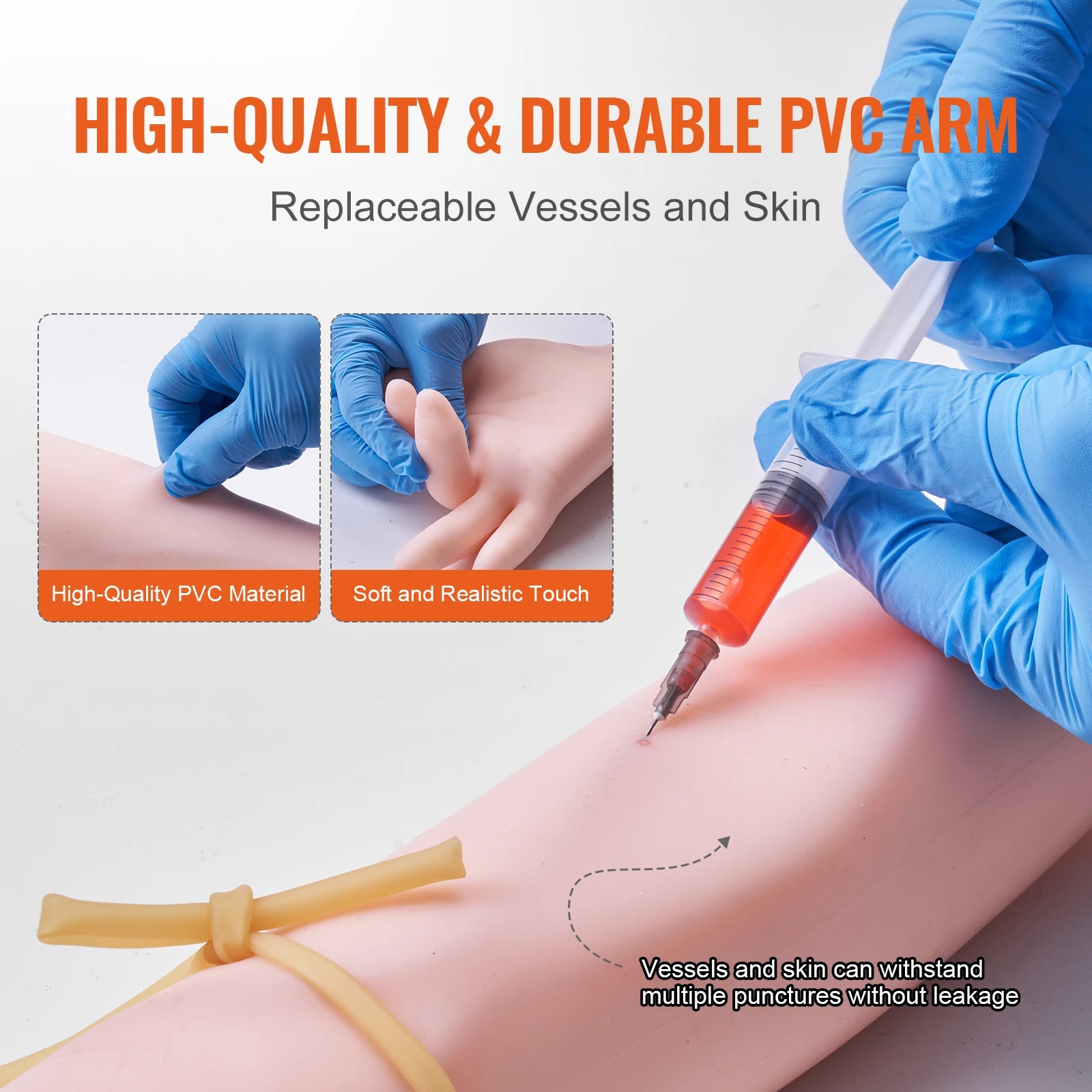 Phlebotomy Practice Kit – Complete IV Venipuncture Training Kit with Carrying Bag for Students & Interns