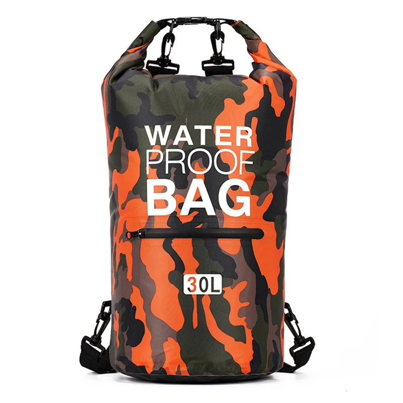 30L & 15L Waterproof Dry Bag Backpack with Wet/Dry Separation Pocket – Durable Outdoor Gear for Kayaking, Boating, Swimming & Water Sports