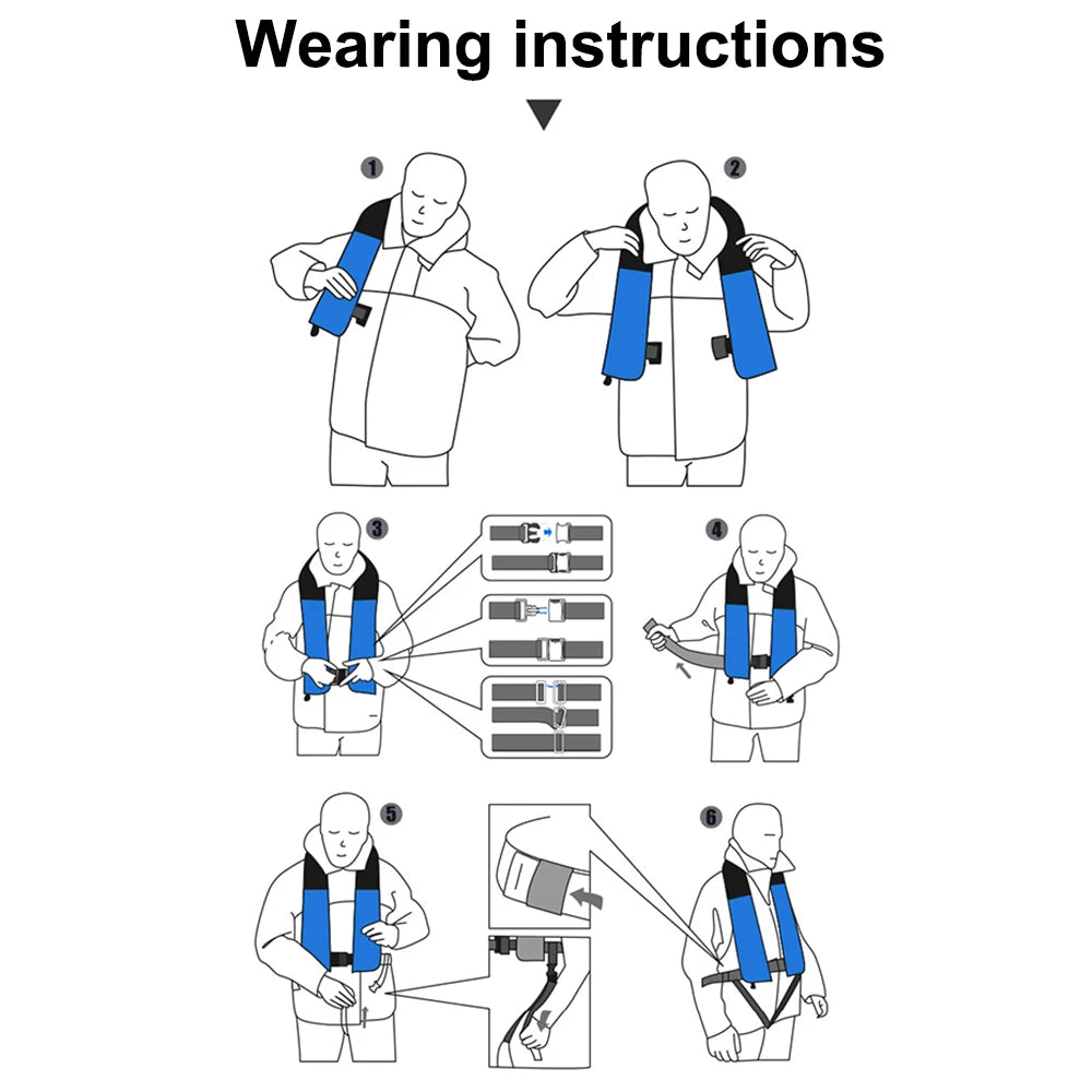 Automatic Inflatable Life Jacket Vest for Adults & Children – Emergency Water Safety Vest for Boating, Fishing & Water Sports