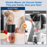 Electric vs manual Mason jar vacuum sealer comparison